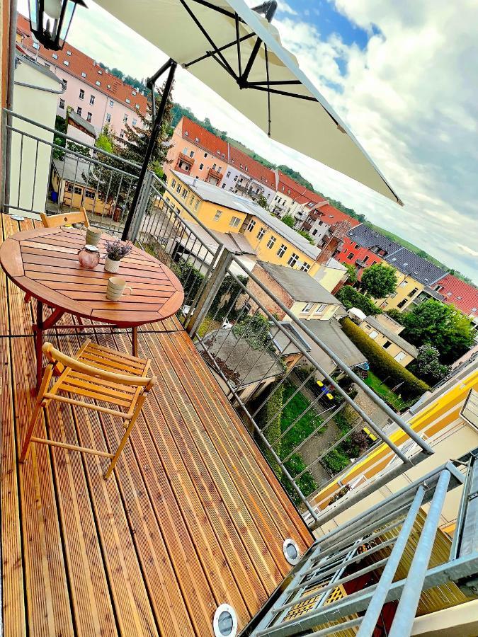 Elbling Apartment Mit Terrasse - Netflix - Parkplatz - Weinbergblick Meißen المظهر الخارجي الصورة